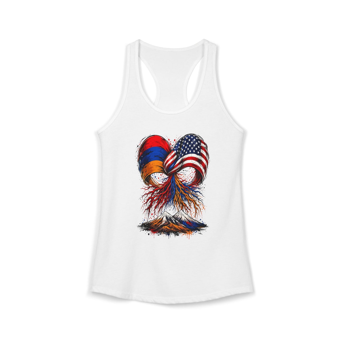 Armenian American Bow with Armenian roots Racerback
