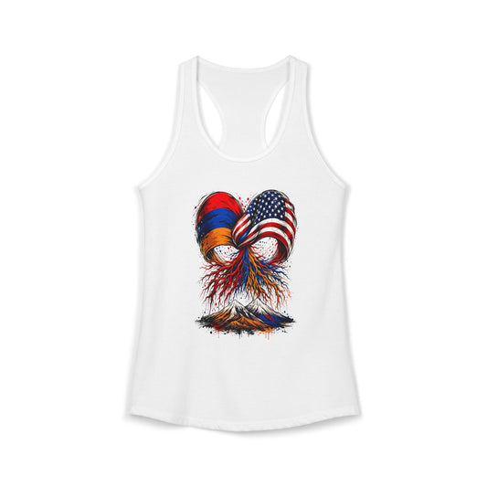 Armenian American Bow with Armenian roots Racerback
