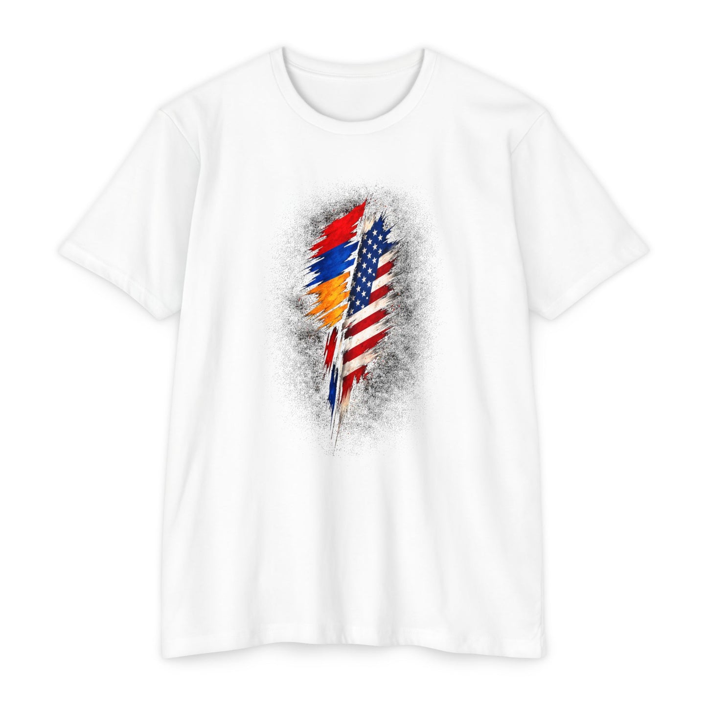 Armenian & American Flag Feather Tee